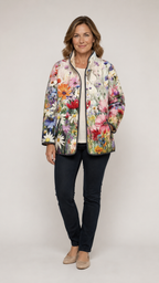 Carter| Vintage Floral Quilted Jacket