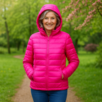 Metta Transitional Padded Jacket | Hot Pink