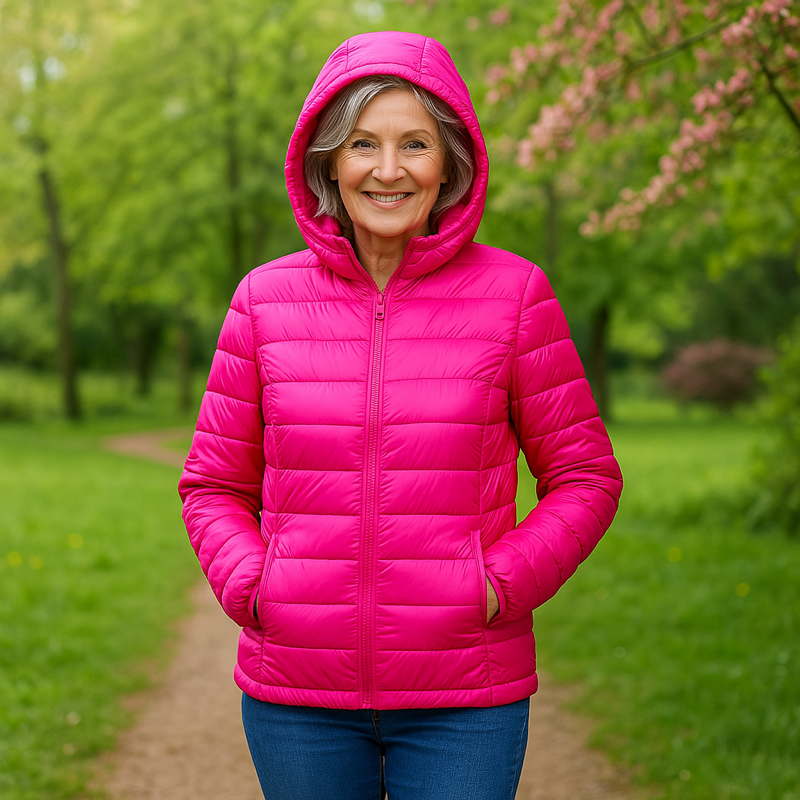 Metta Transitional Padded Jacket | Hot Pink