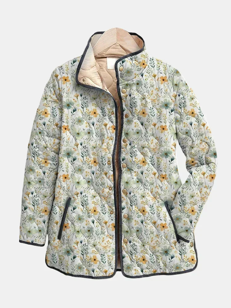 Nola | Delightful Floral-Printed Quilted Jacket