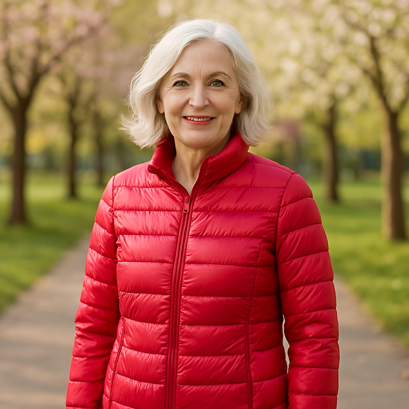 Ulla Transitional Padded Jacket | Red