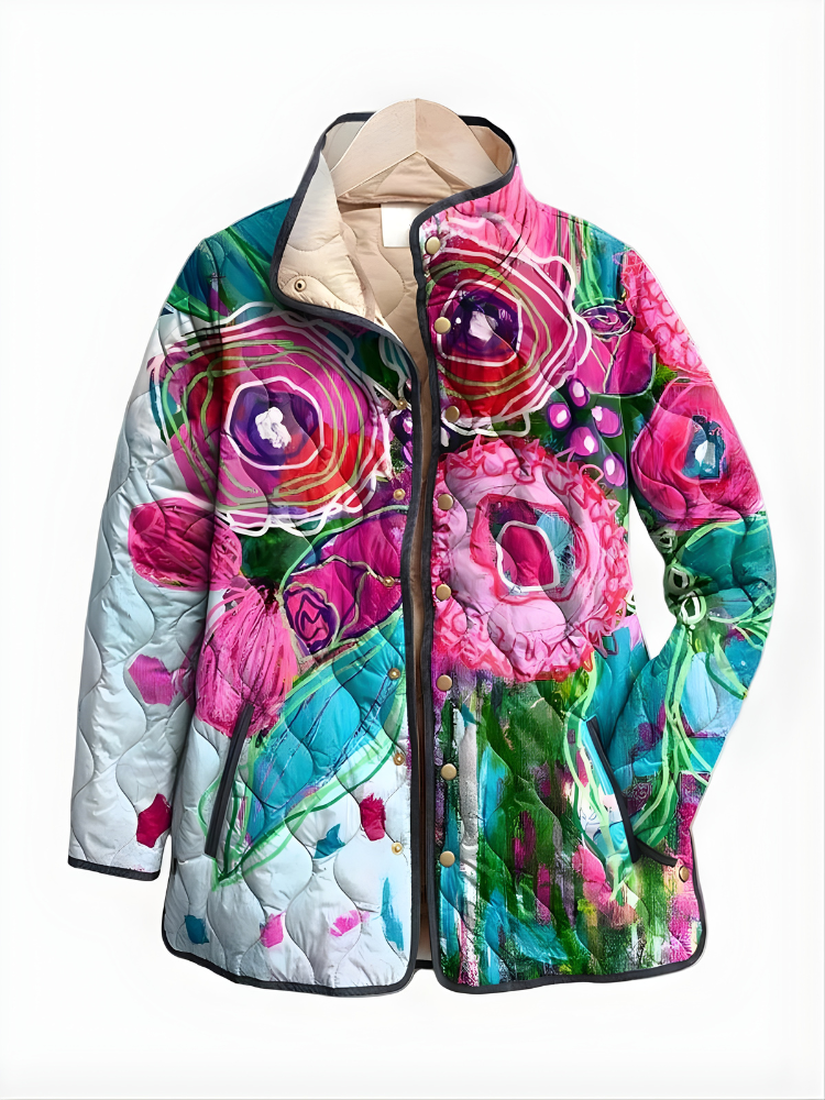 Isabella| Elegant Floral Pattern Jacket