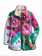 Carter| Vintage Floral Quilted Jacket