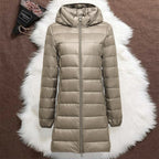 Helsa Long Transitional Padded Jacket | Champagne