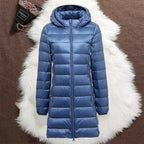 Helsa Long Transitional Padded Jacket | Indigo