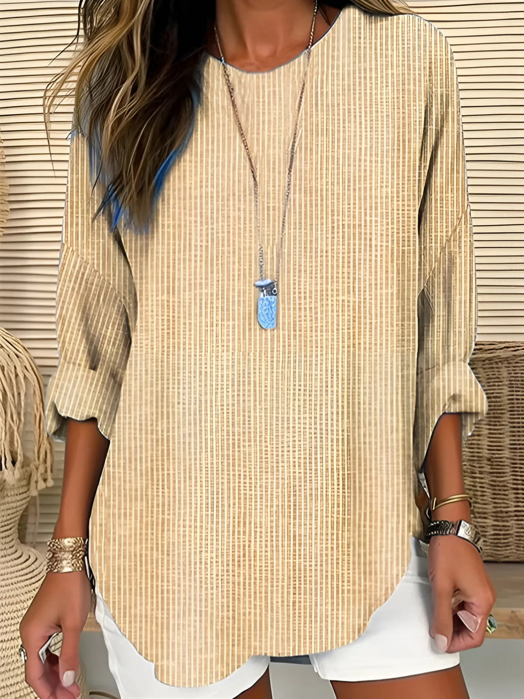 Rhea | Trendy Striped Blouse