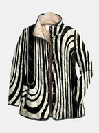 Soraya | Abstract Geometric Design Quilted Jacket